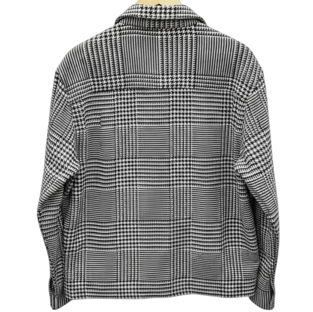 NWT Ben Sherman Glen Plaid Cotton Shirt Jacket Navy Cream Preppy British Men’s L - Picture 7 of 17